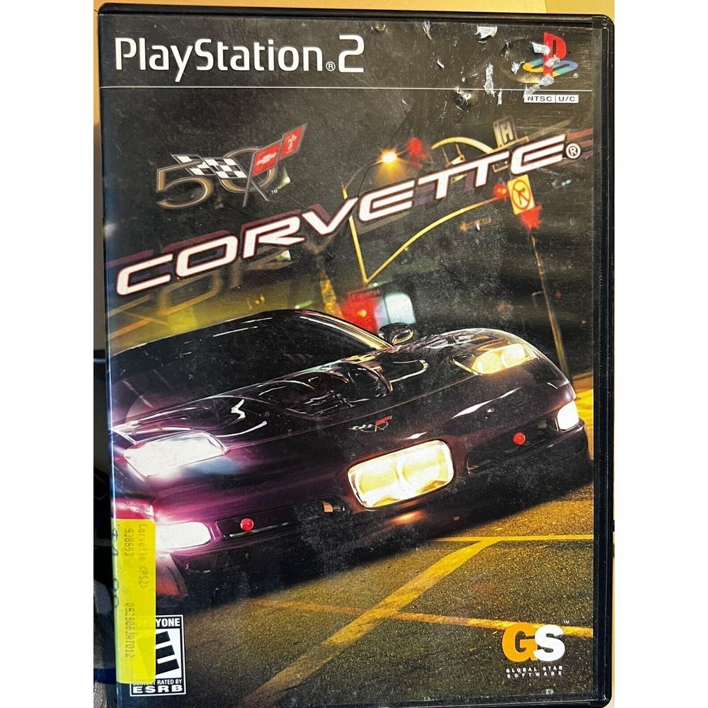 Corvette PlayStation 2 PS2 Game 50th Anniversary Racing Global Star SLUS-20858